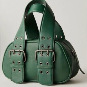 1826. Free People Green Say Yes Bag
